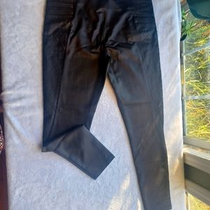 Express faux leather leggings with zippers​